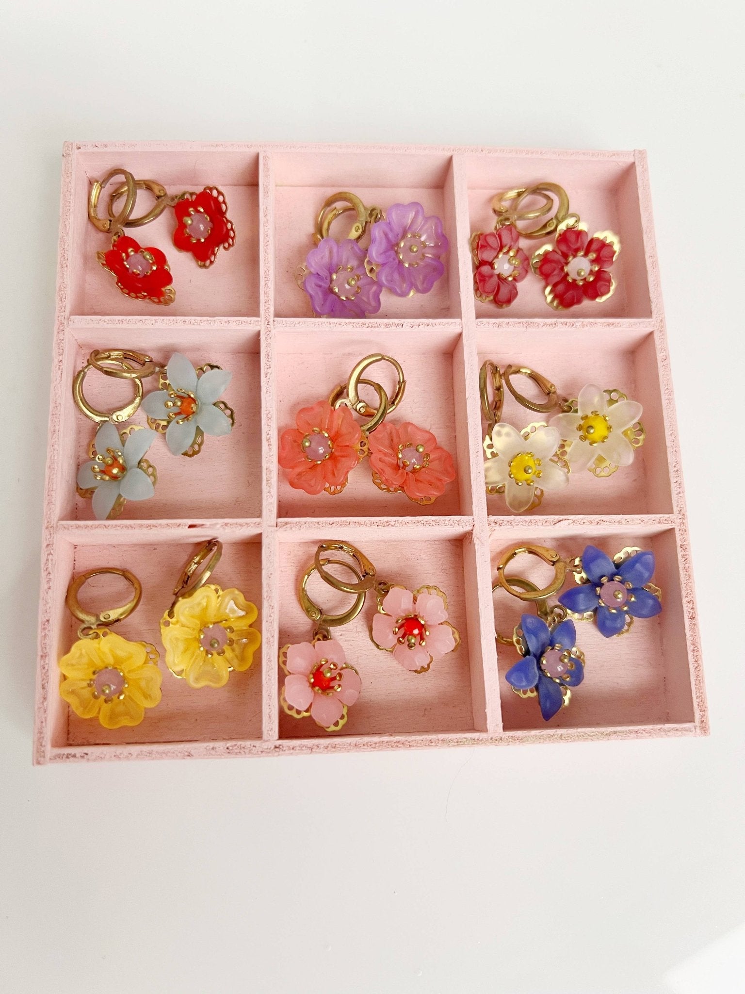 Small Flower Earrings - Box Turtle