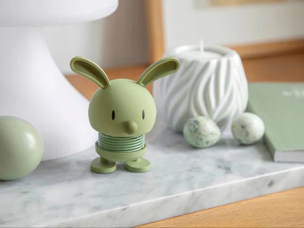 Small Soft Olive Bunny Hoptimist - Box Turtle