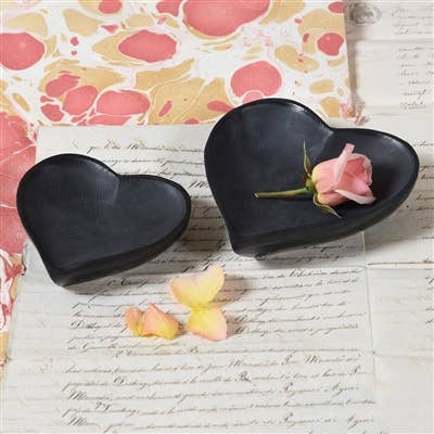 Soapstone Heart Bowl - Box Turtle