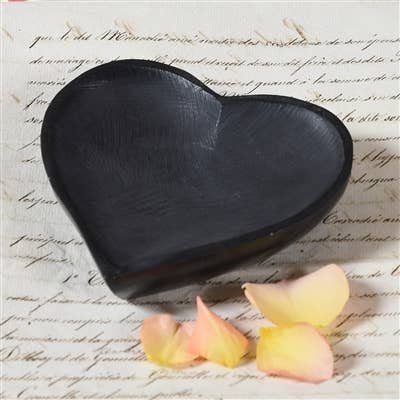 Soapstone Heart Bowl - Box Turtle