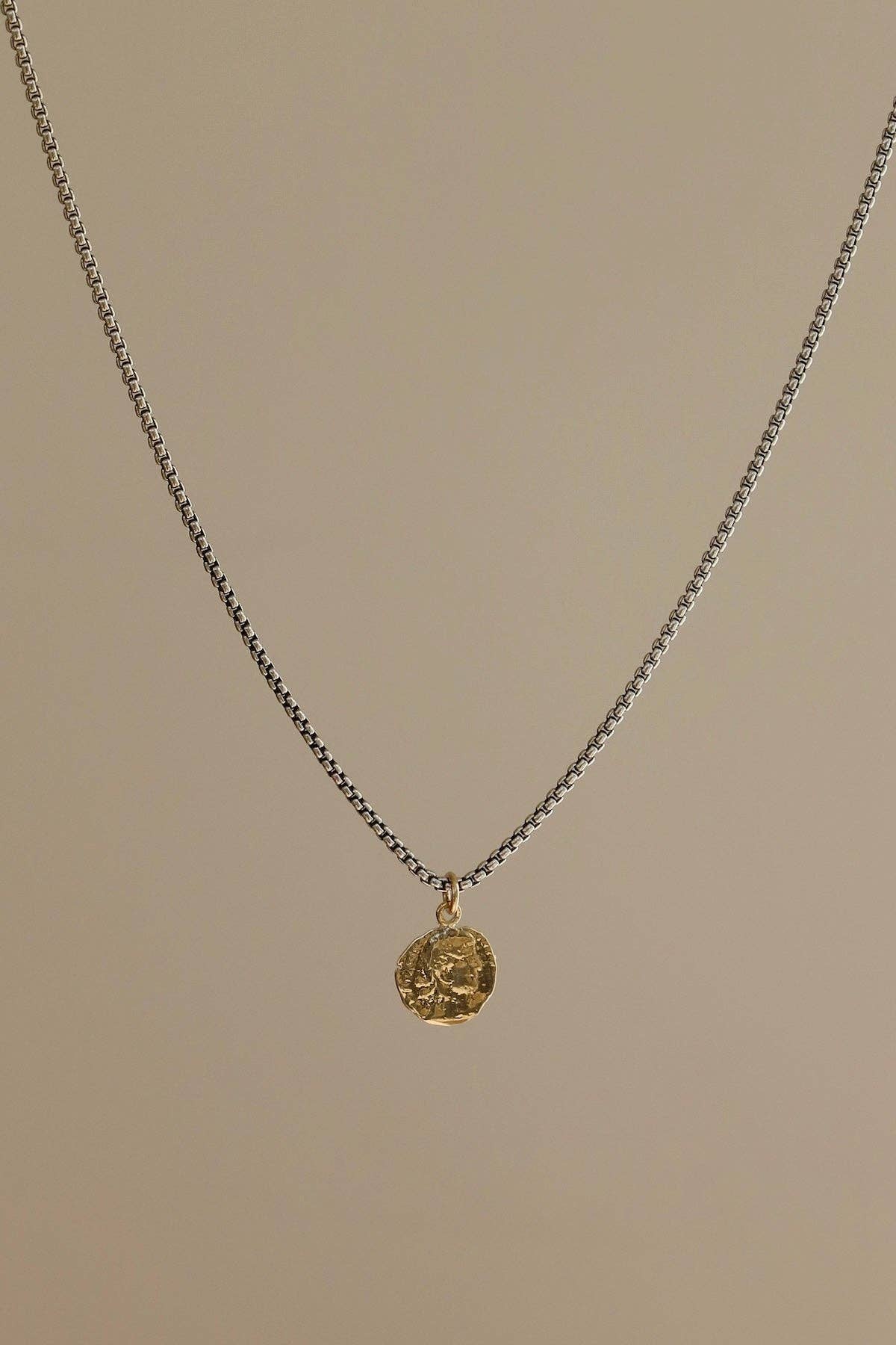 Solene Coin Necklace - Box Turtle