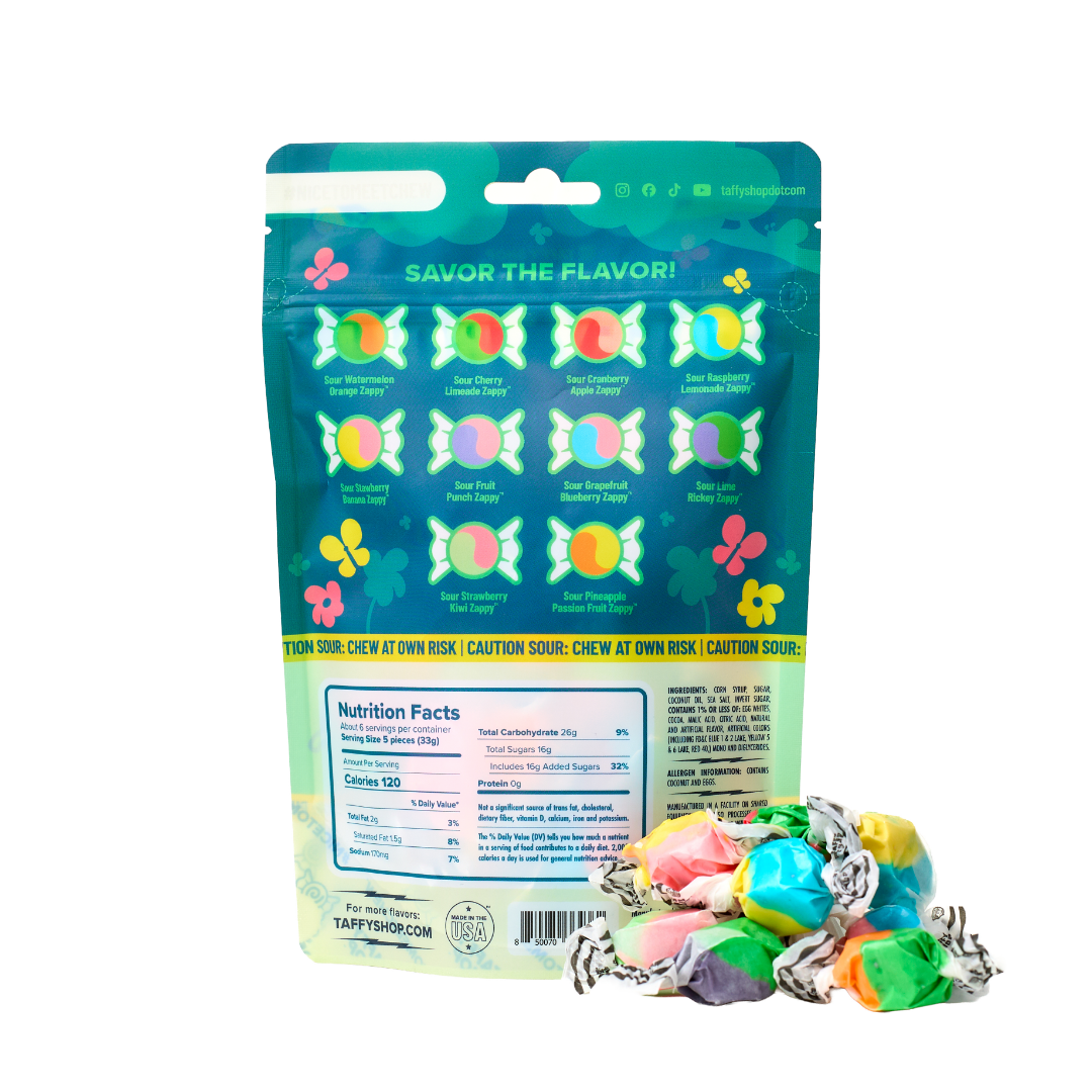 Sour Zappy Taffy Troll Bag - Box Turtle
