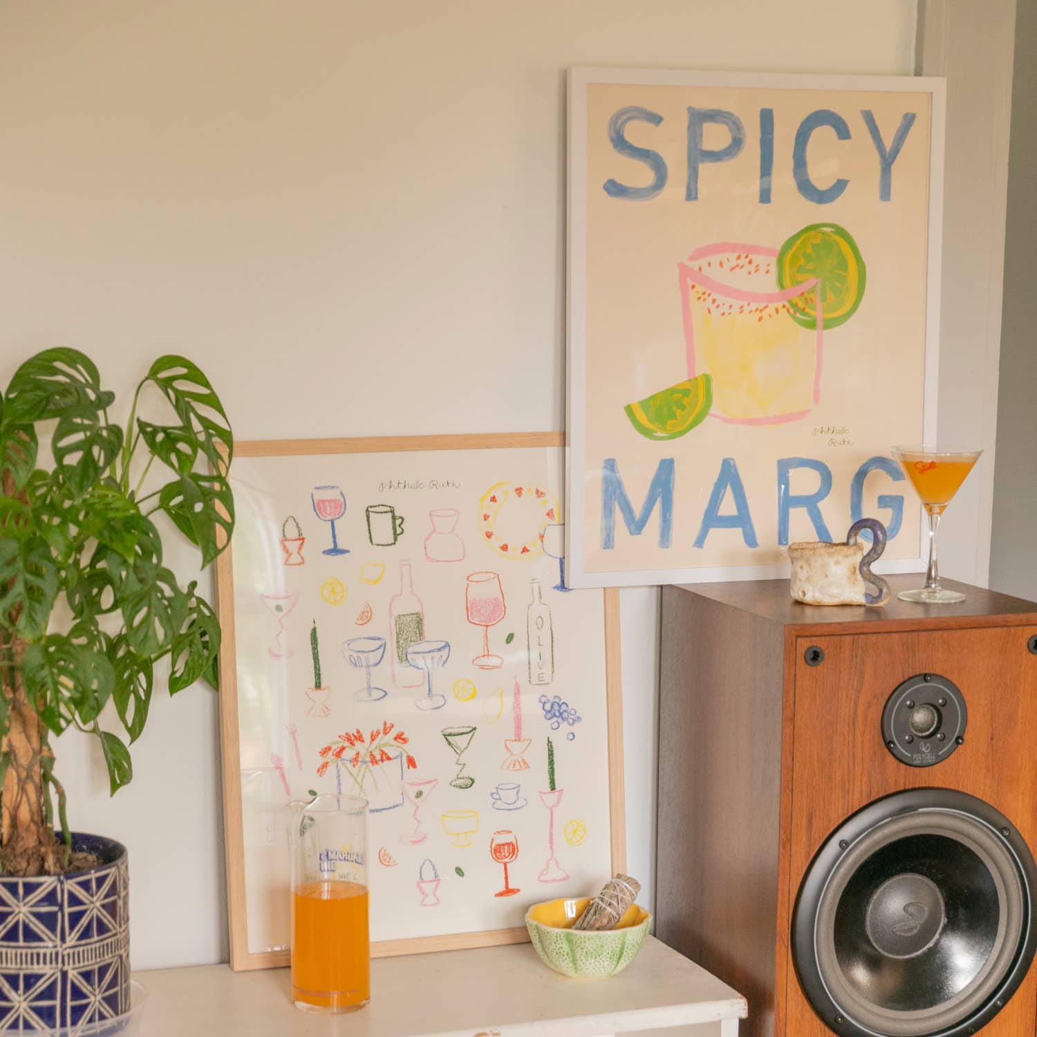 Spicy Marg Art Print - Box Turtle