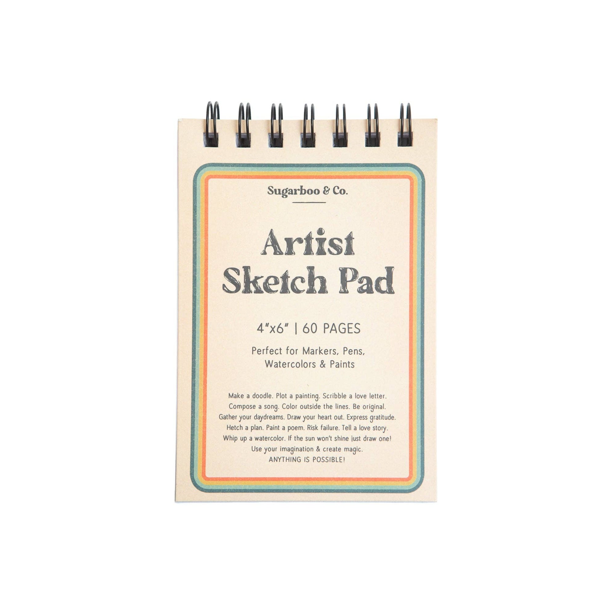 Spiral Artist Sketch Pad - Box Turtle