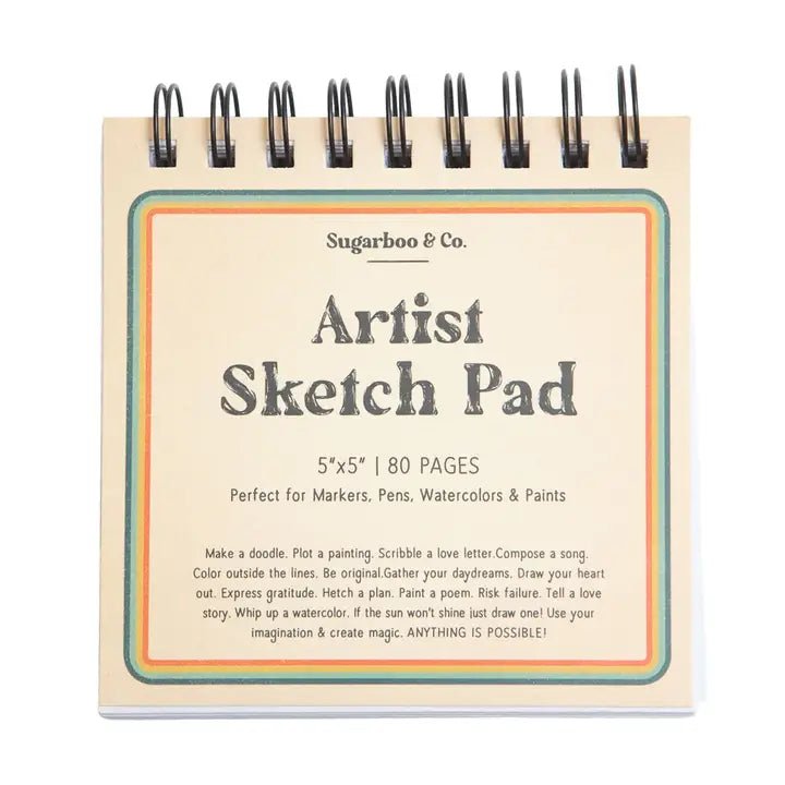 Spiral Artist Sketch Pad - Box Turtle