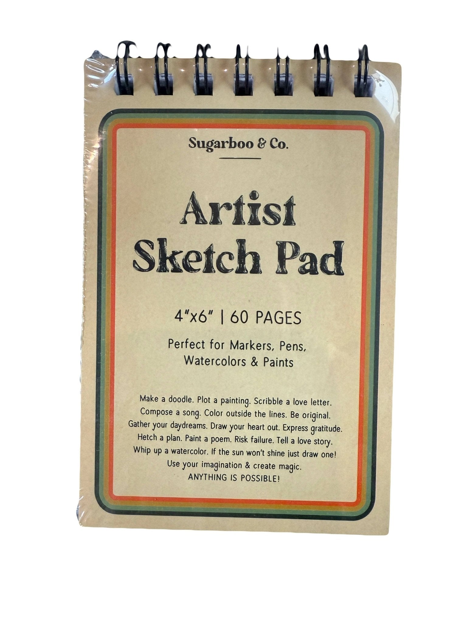Spiral Artist Sketch Pad - Box Turtle