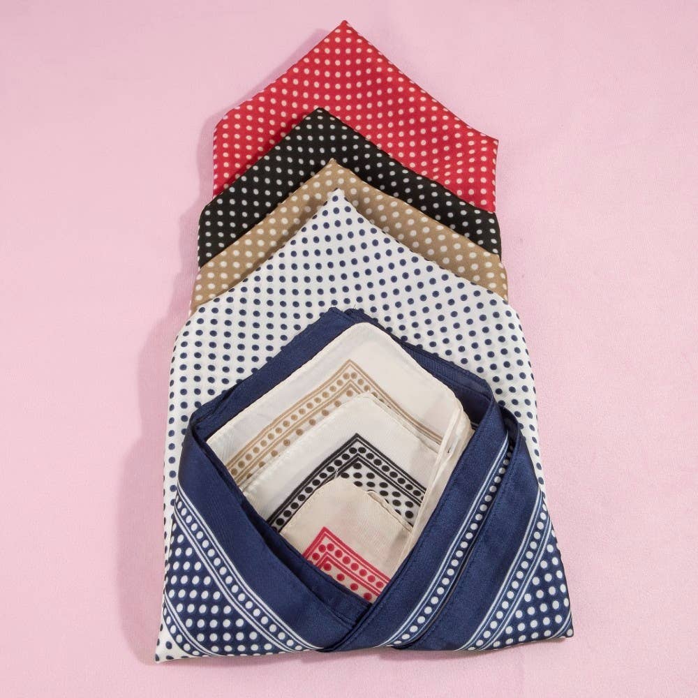 Square Polka Dot Pattern Scarf - Box Turtle
