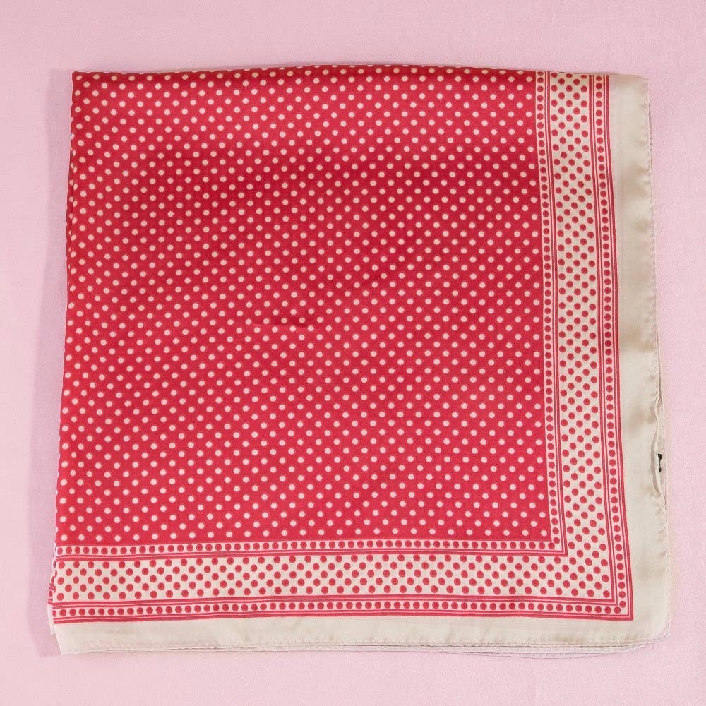 Square Polka Dot Pattern Scarf - Box Turtle