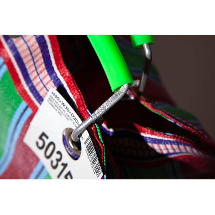 Square Recycled Plastic Stripe Bag - Box Turtle