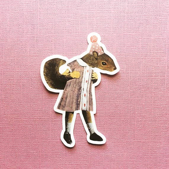 Squirrel Girl Vinyl Sticker - Box Turtle
