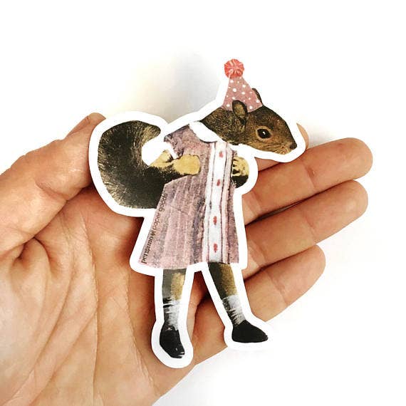 Squirrel Girl Vinyl Sticker - Box Turtle