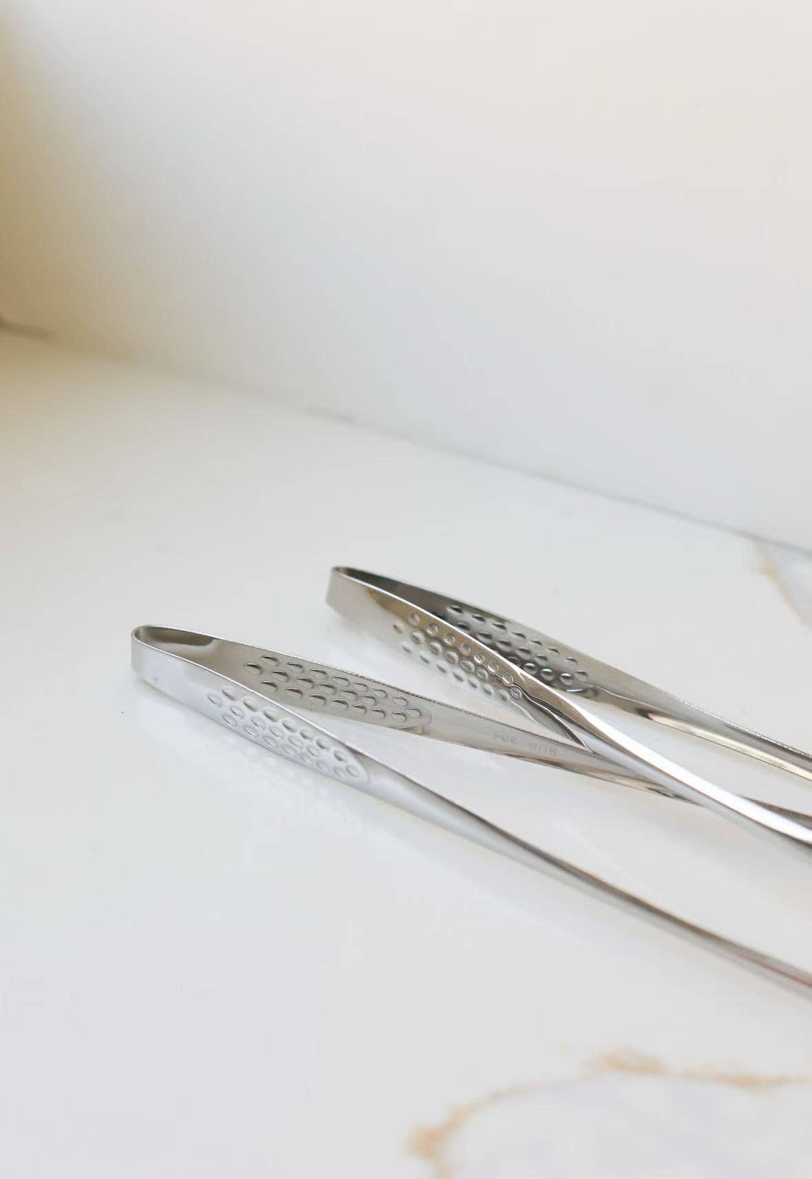 Stainless Steel Non - Slip Tongs - Box Turtle