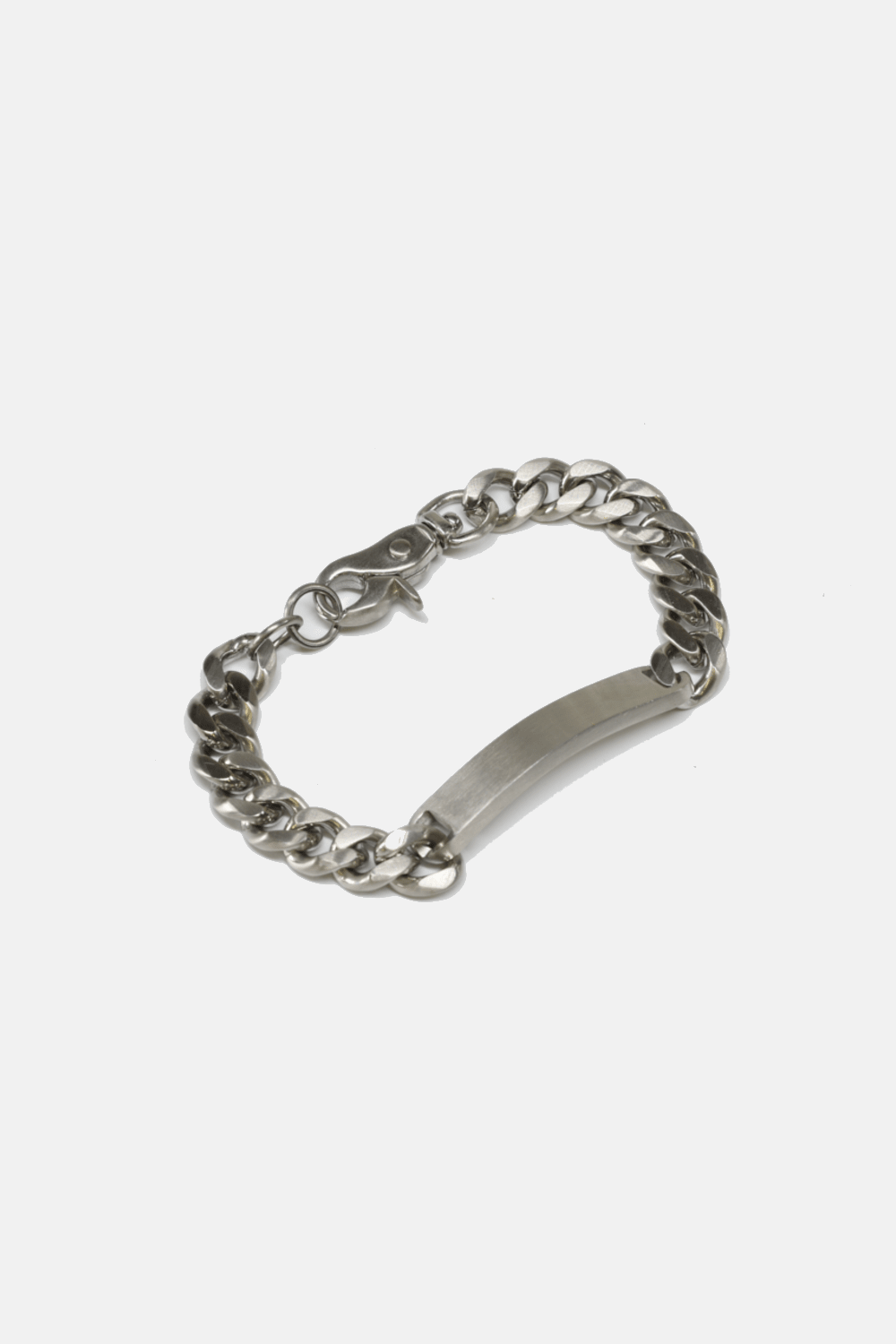 Steel Nameplate Chain Bracelet - Box Turtle