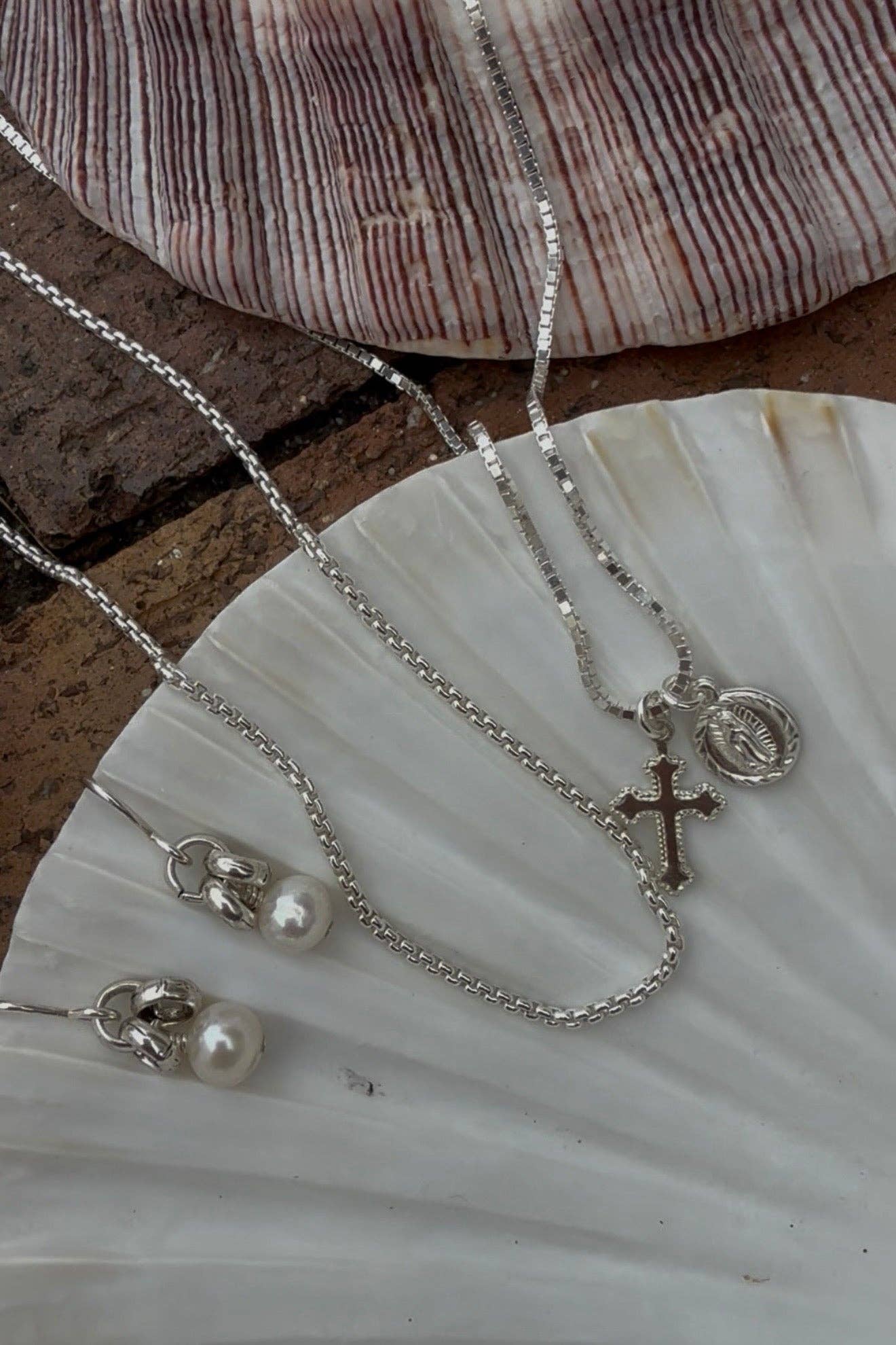 Sterling Heirloom Dotted Cross Charm - Box Turtle