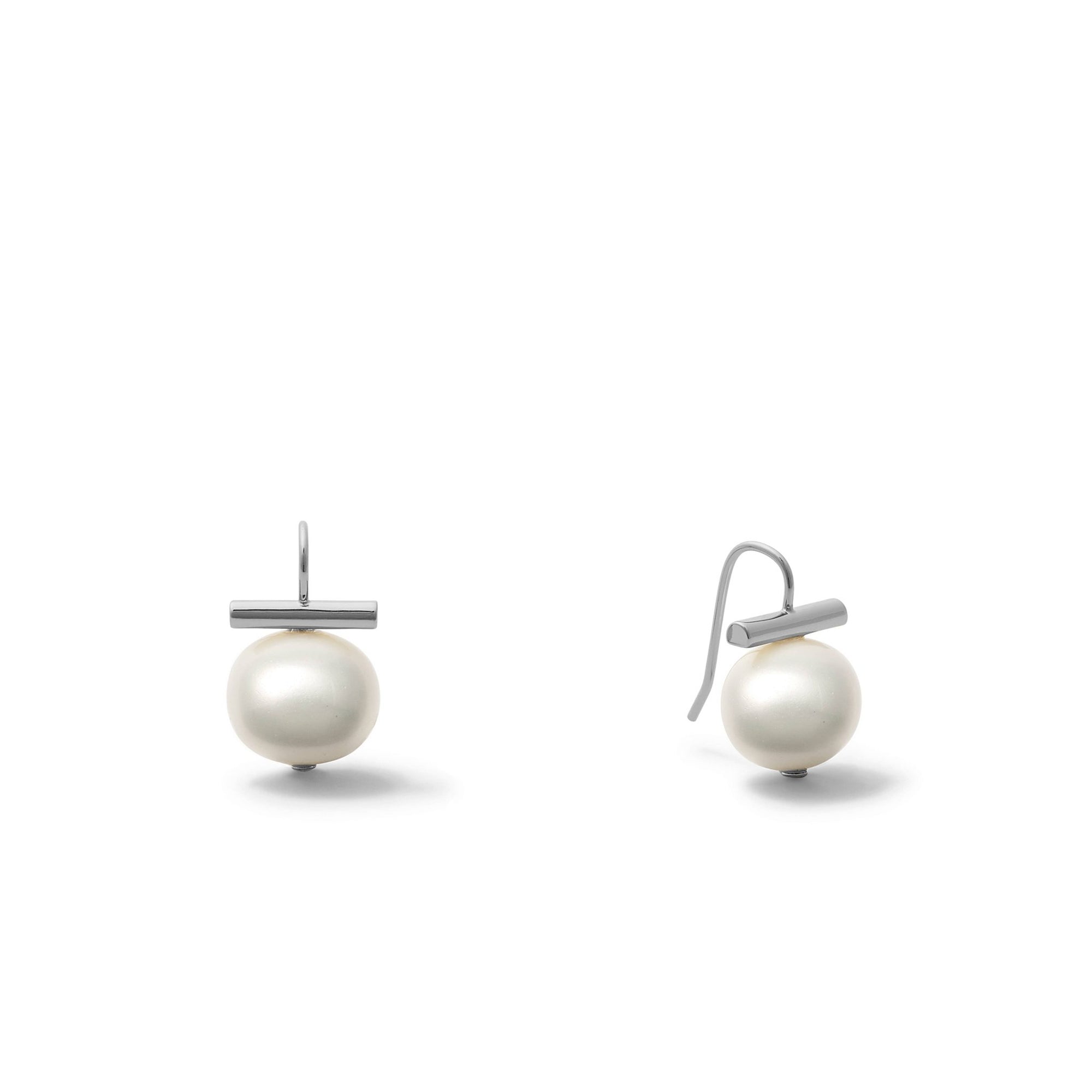 Sterling Silver Petite + Sweet Pebble Pearls - Box Turtle