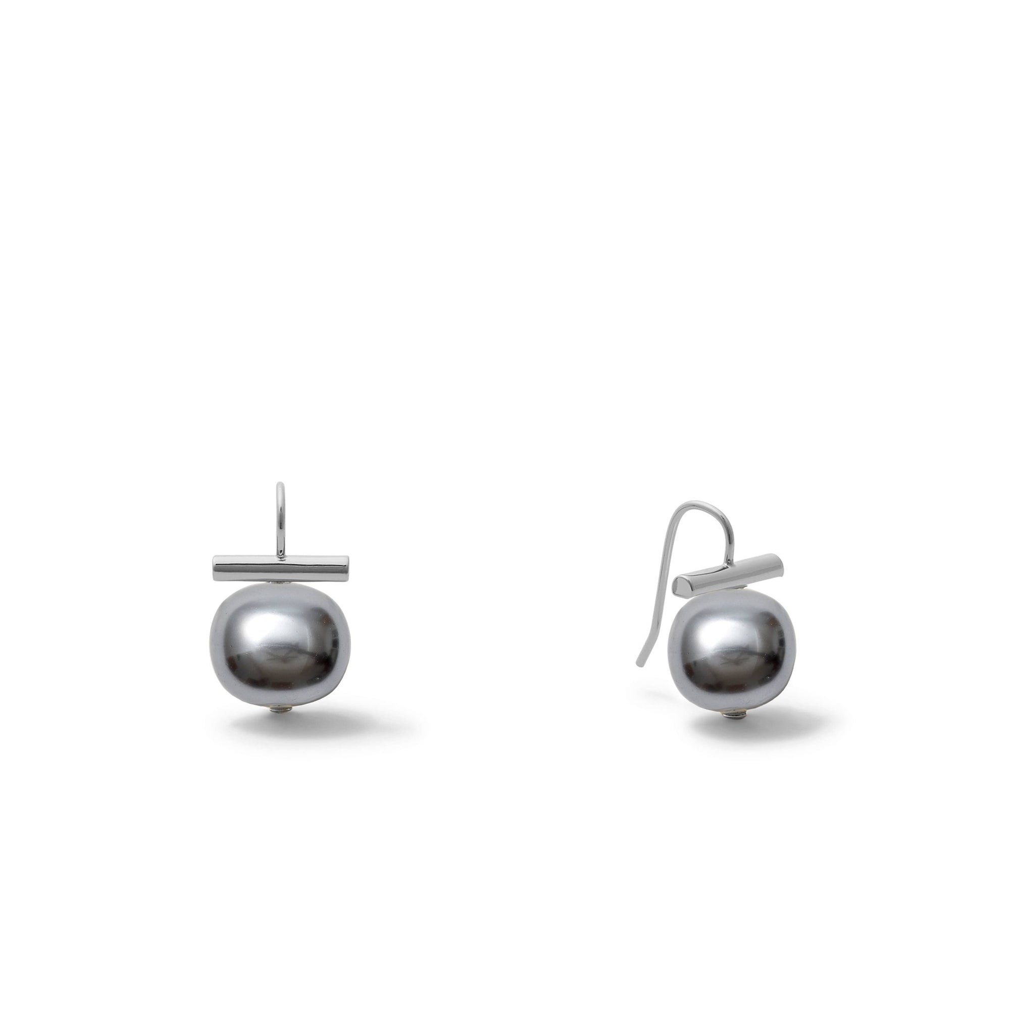 Sterling Silver Petite + Sweet Pebble Pearls - Box Turtle