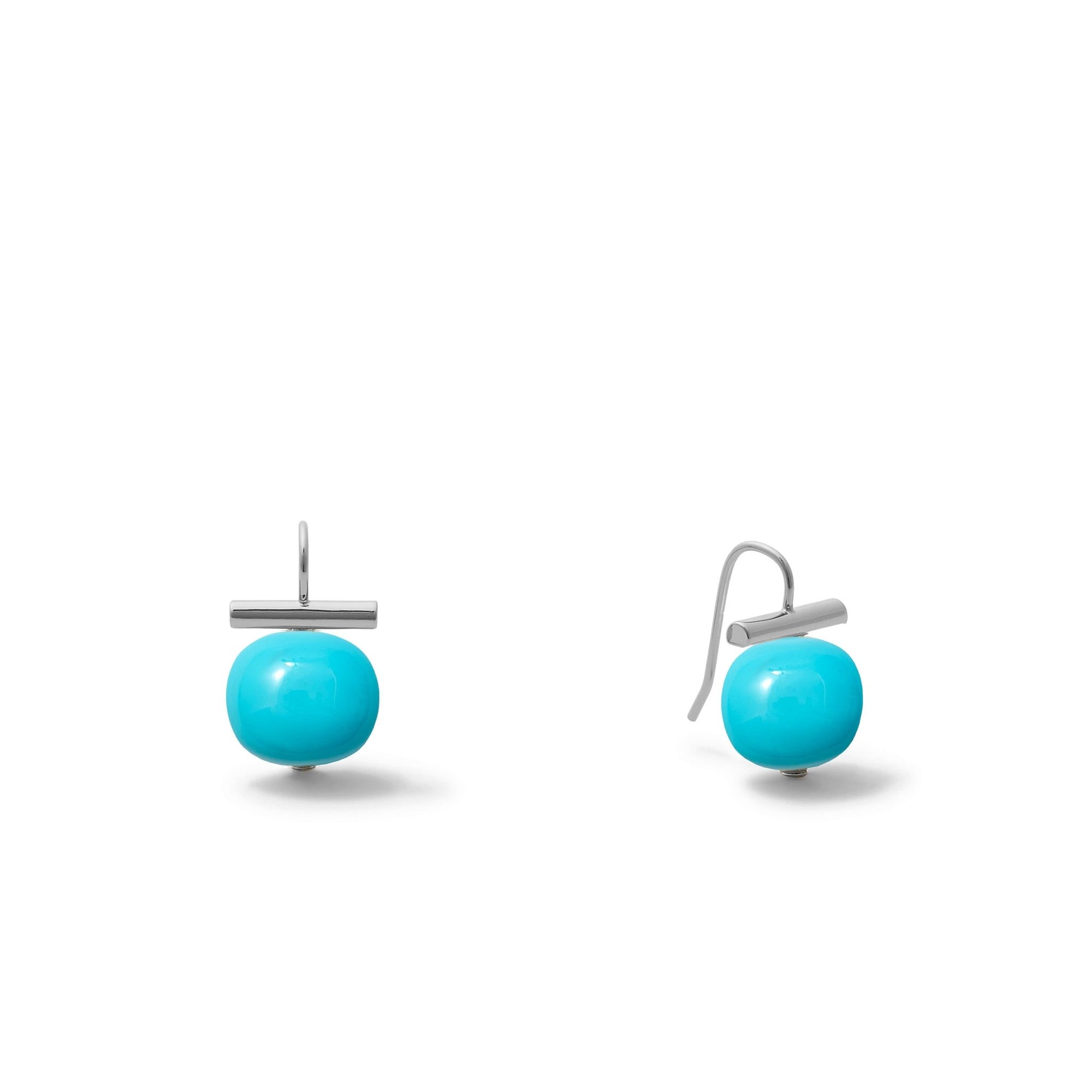 Sterling Silver Petite + Sweet Pebble Pearls - Box Turtle