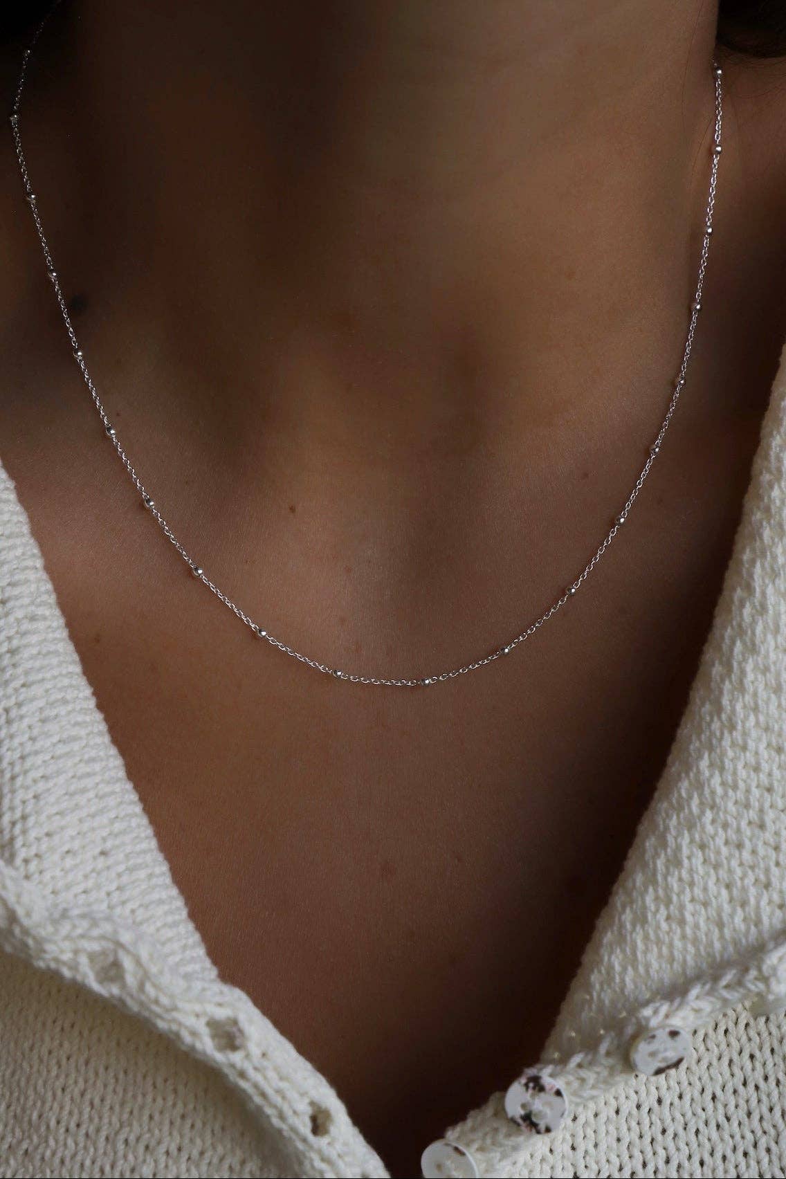 Sterling Silver Satellite Chain - Box Turtle