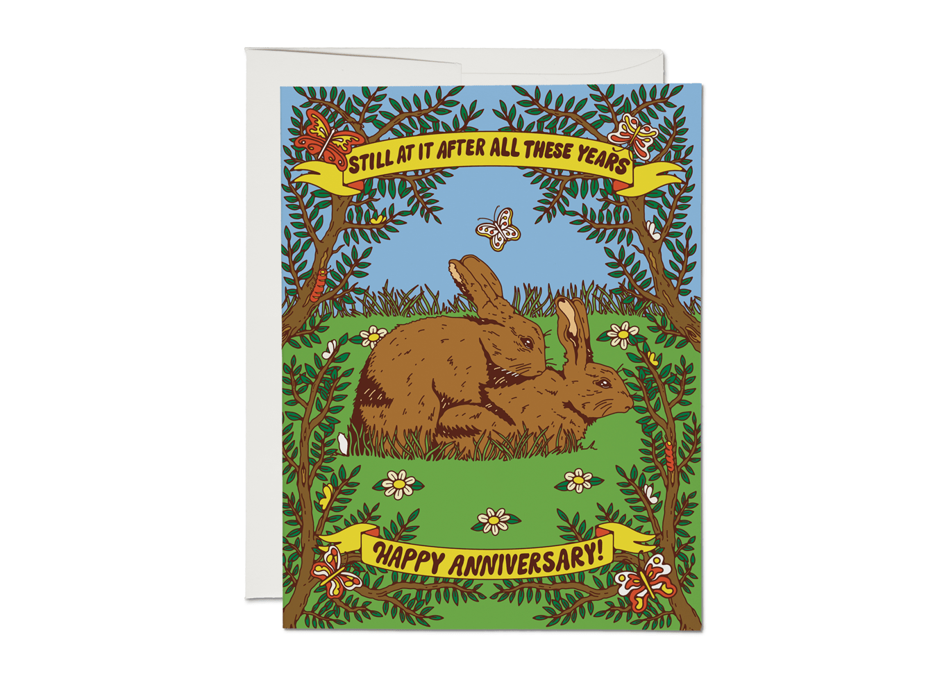 Still at It Anniversary Greeting Card - Box Turtle