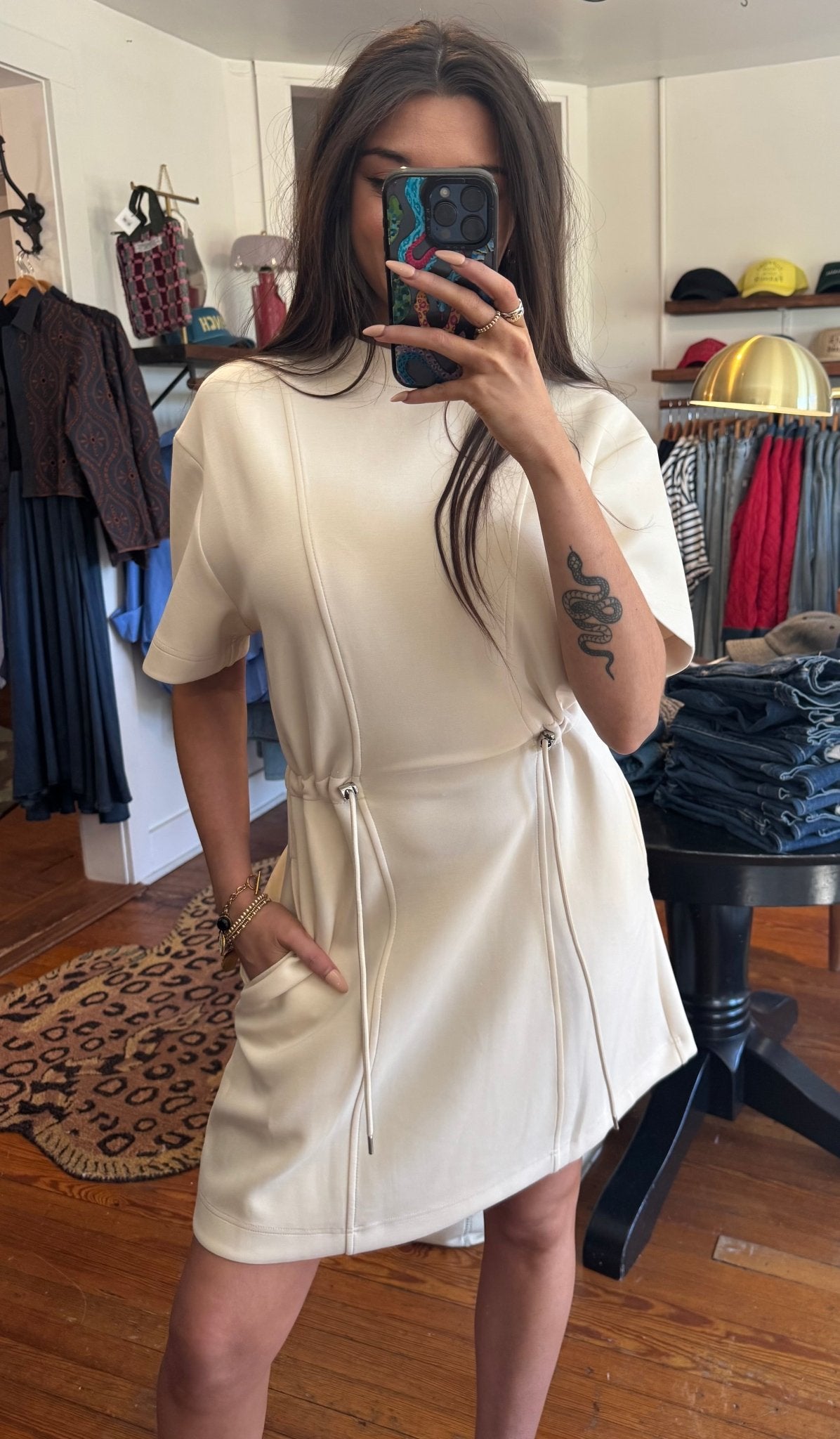 Stone Crewneck Dress - Box Turtle