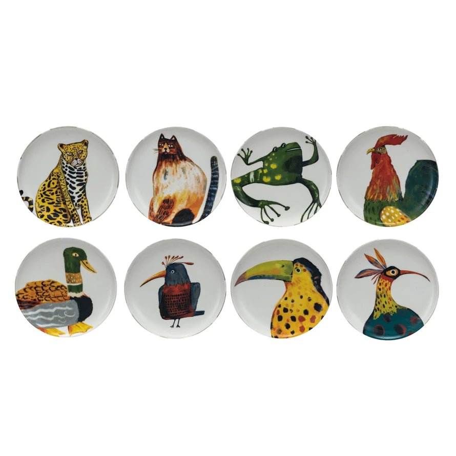 Stoneware Animal Plates - Box Turtle