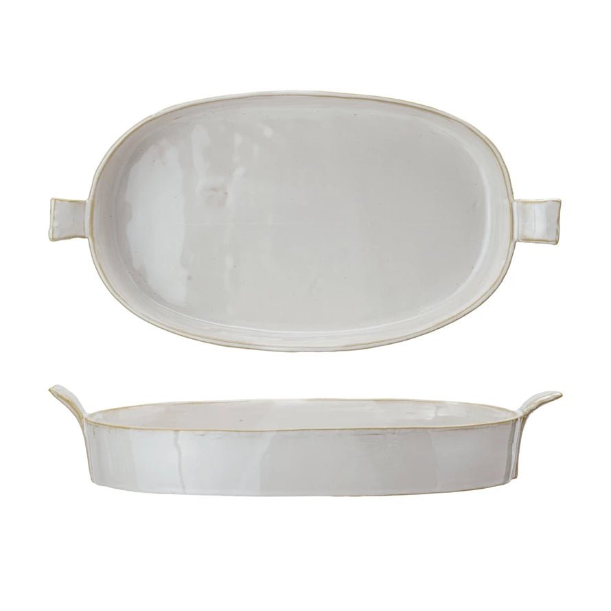 Stoneware Baker - Box Turtle