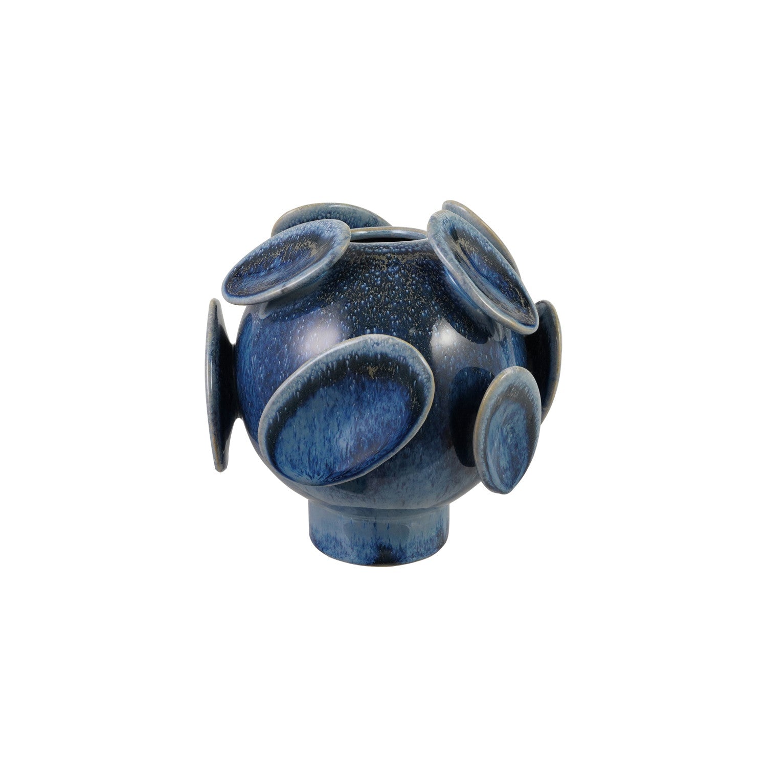 Stoneware Footed 3D Vase - Box Turtle