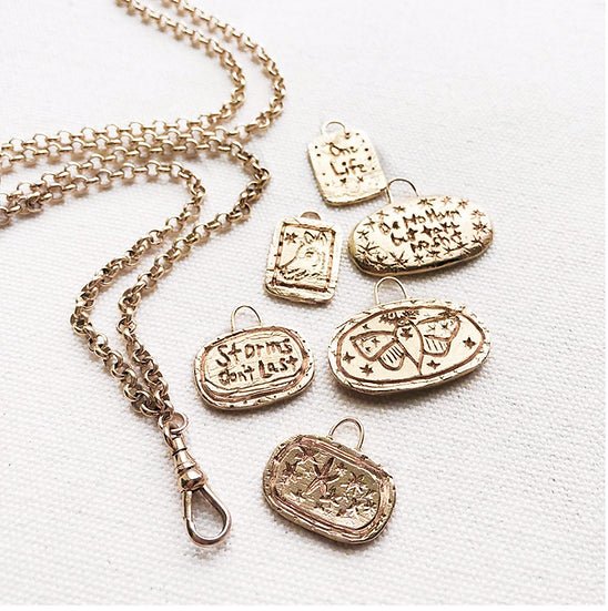 Storms Don't Last Necklace - Box Turtle