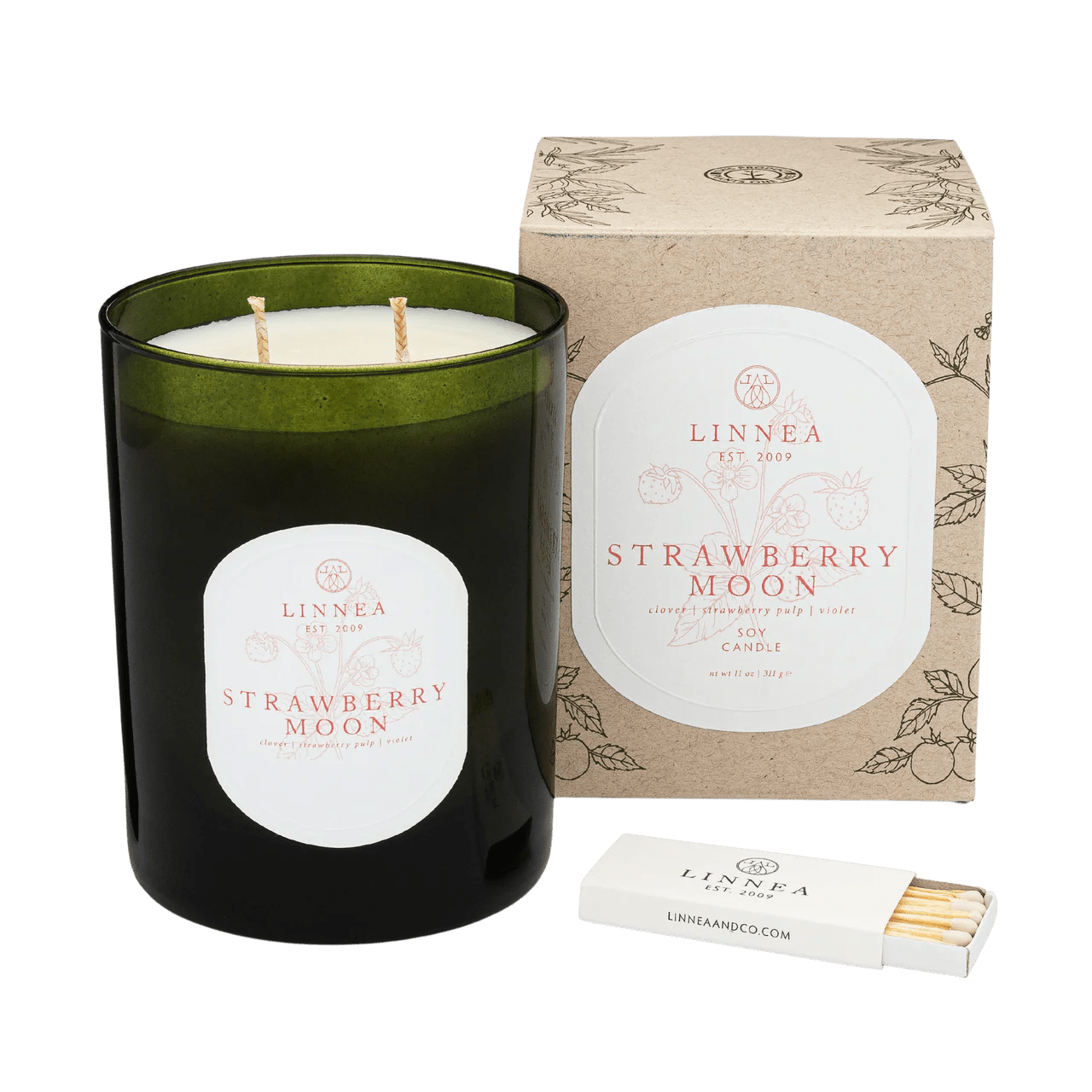Strawberry Moon Candle - Box Turtle