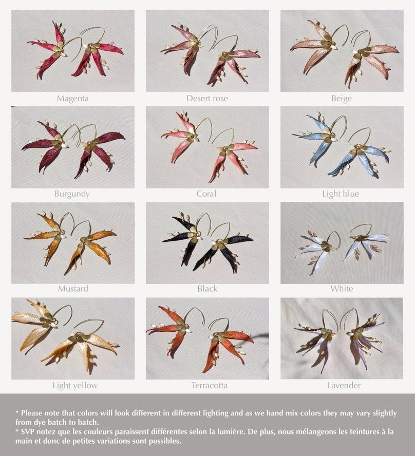 Strelitzia earrings - Box Turtle