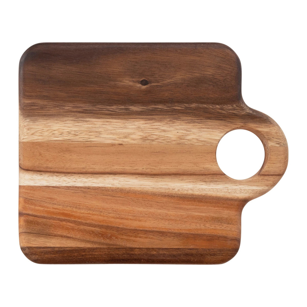 Suar Wood Cutting Board with Handle - Box Turtle