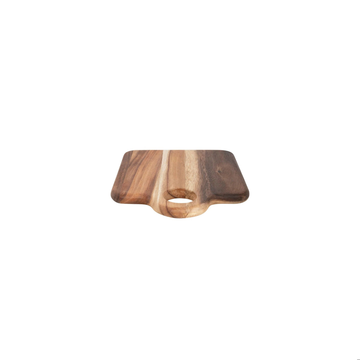 Suar Wood Cutting Board with Handle - Box Turtle