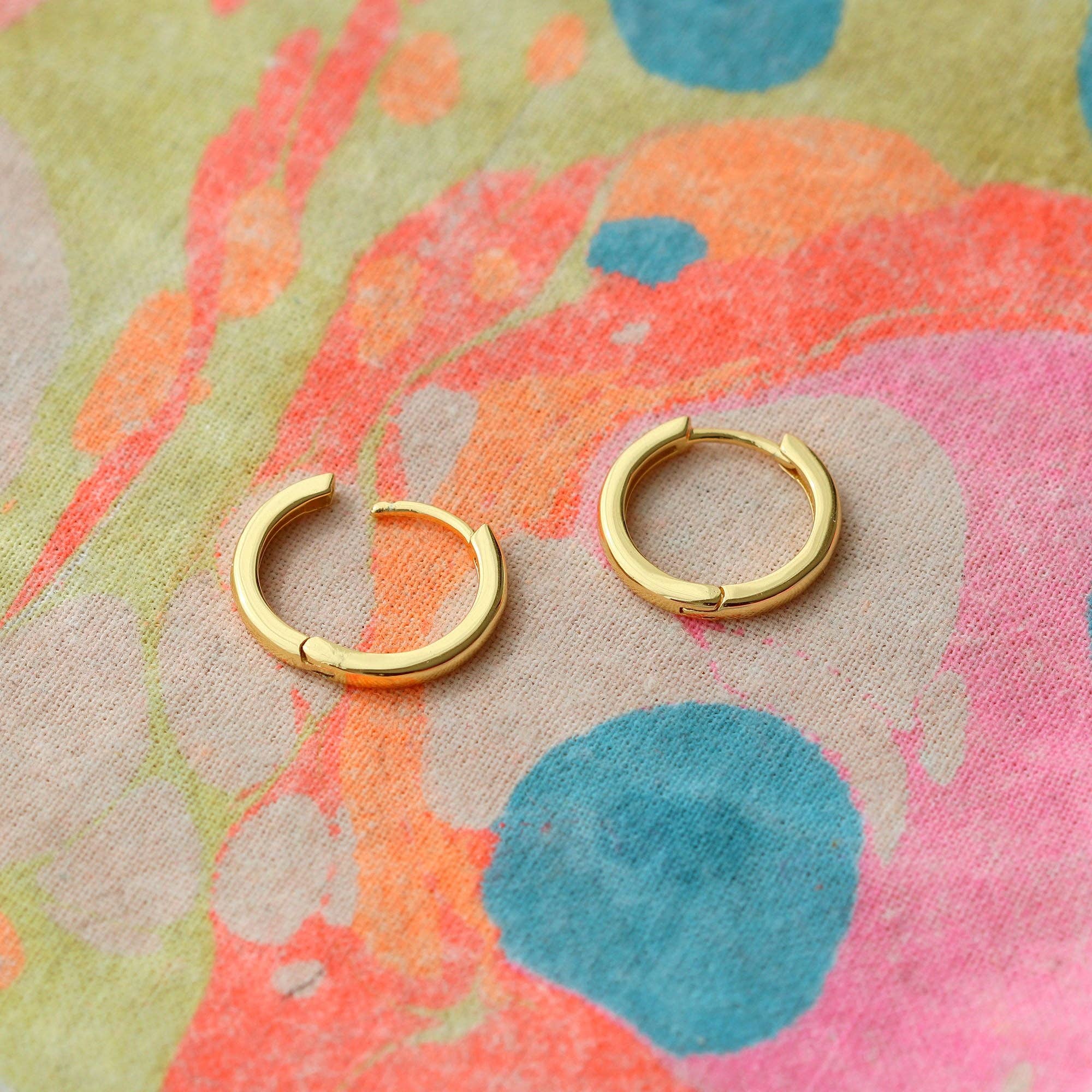 Sunny Side Hinged Hoop Earrings - Box Turtle