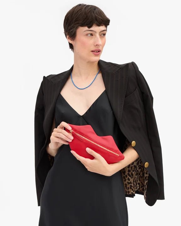 Super Red Lips Flat Clutch - Box Turtle