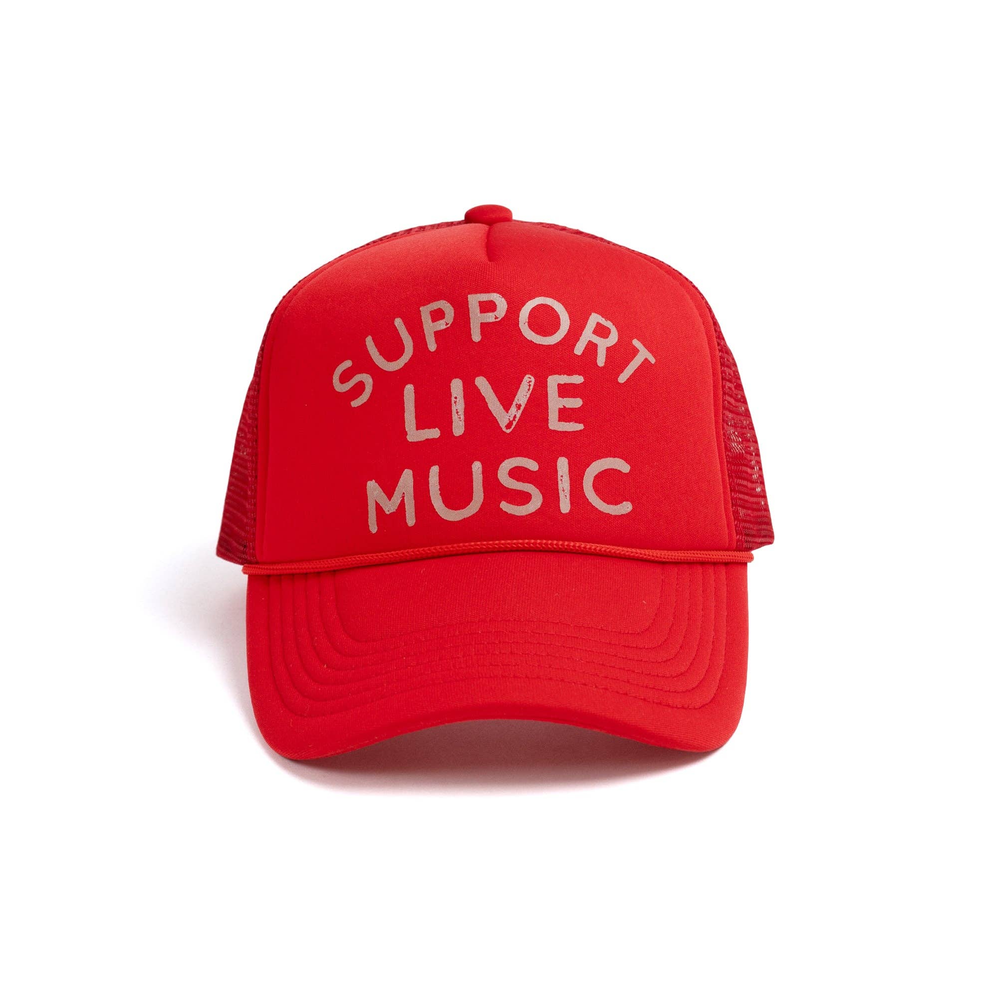 Support Live Music Trucker Hat - Box Turtle