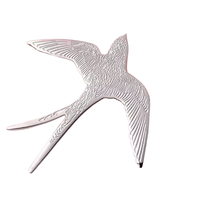Swallow Bird Broach - Box Turtle