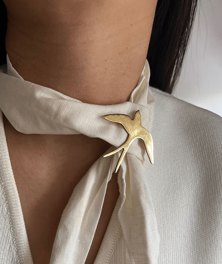Swallow Bird Broach - Box Turtle