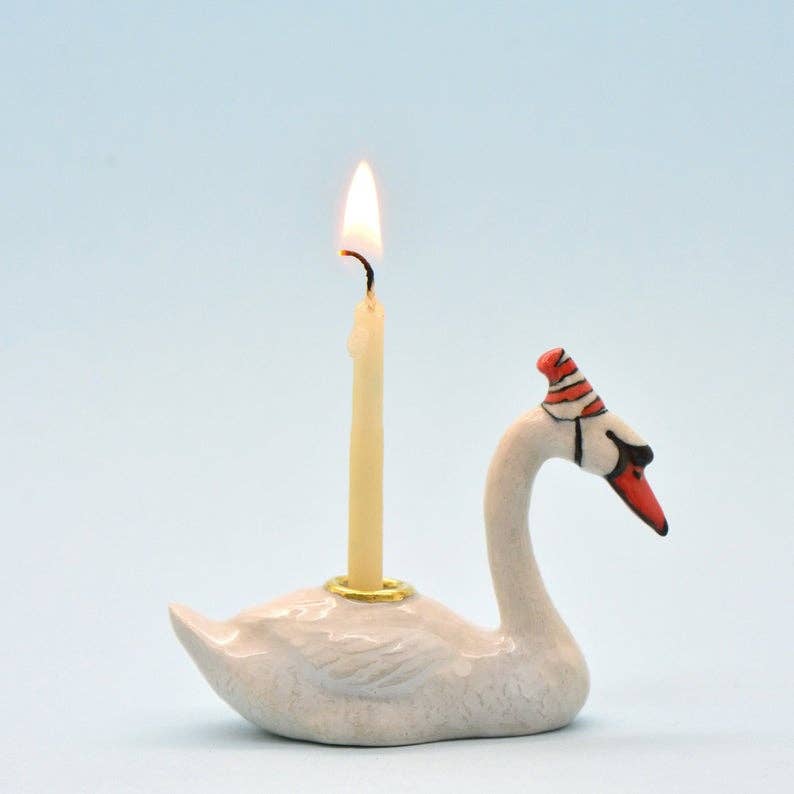 Swan Cake Topper - Box Turtle