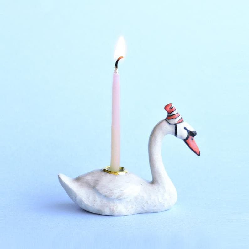 Swan Cake Topper - Box Turtle