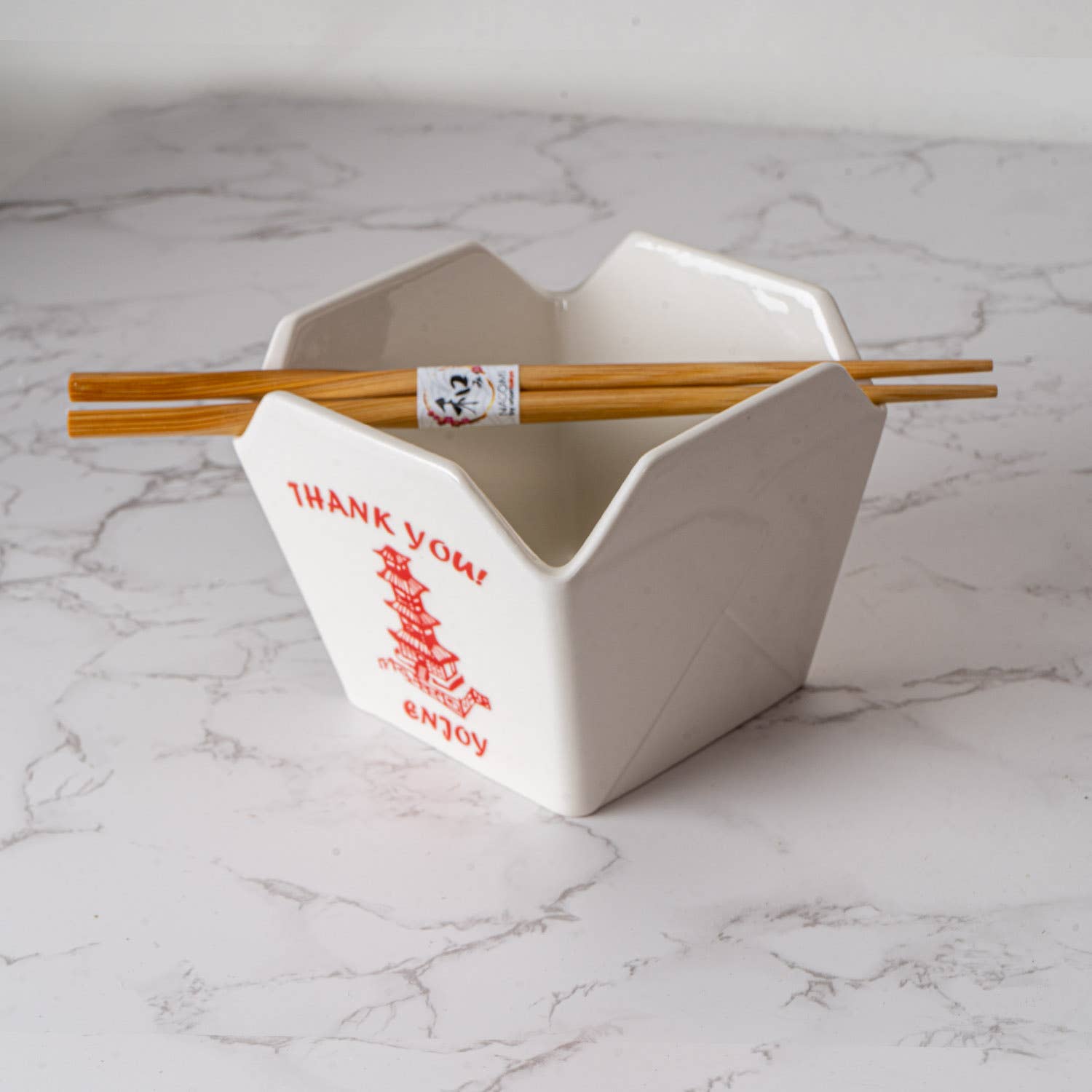 Takeout Box Serving Bowl With Chopsticks - Box Turtle