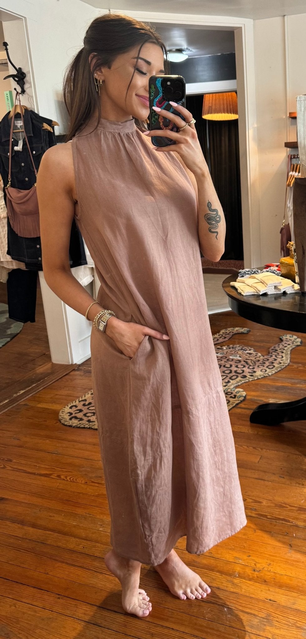 Tan Vanessa Dress - Box Turtle