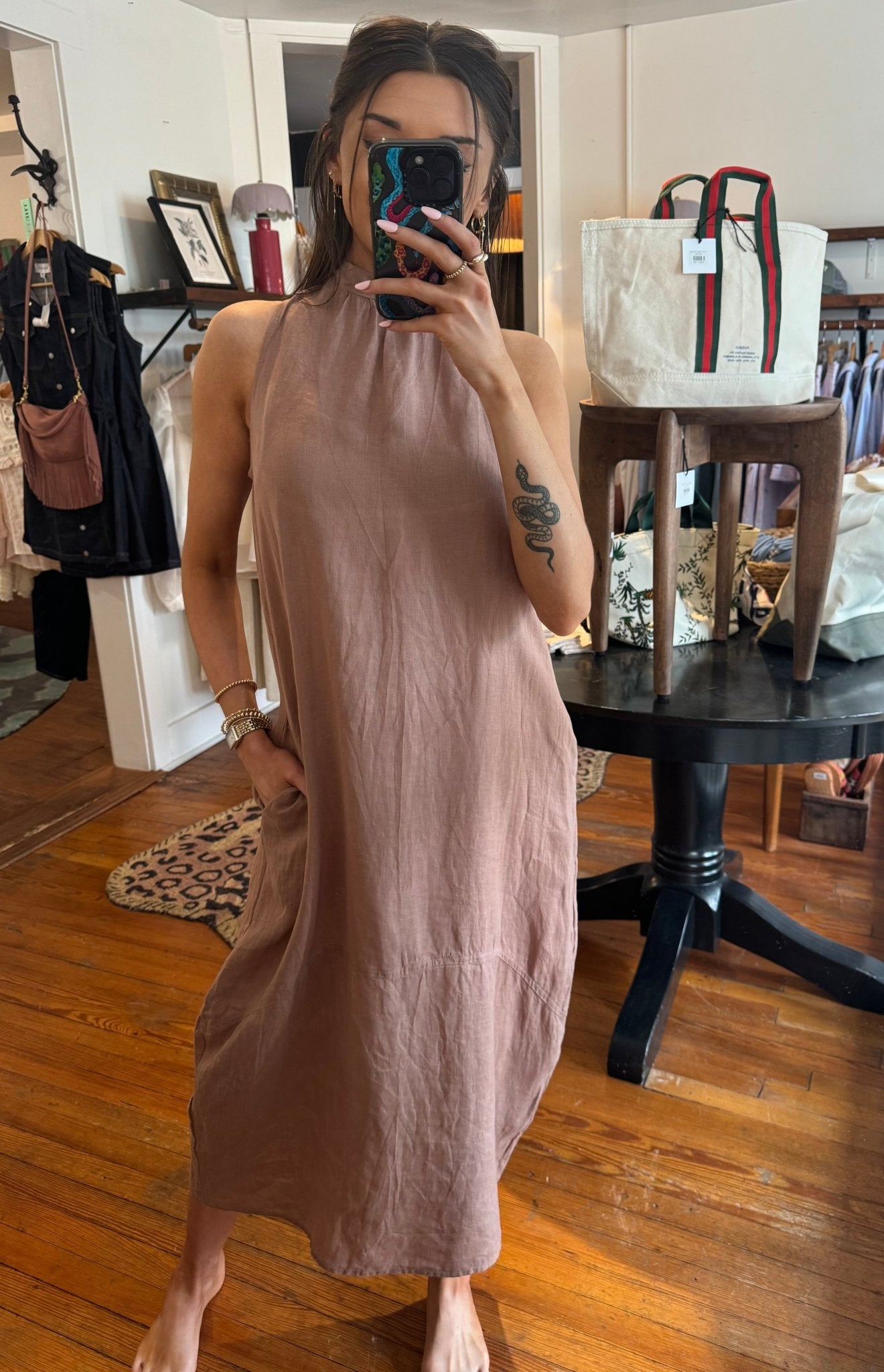 Tan Vanessa Dress - Box Turtle