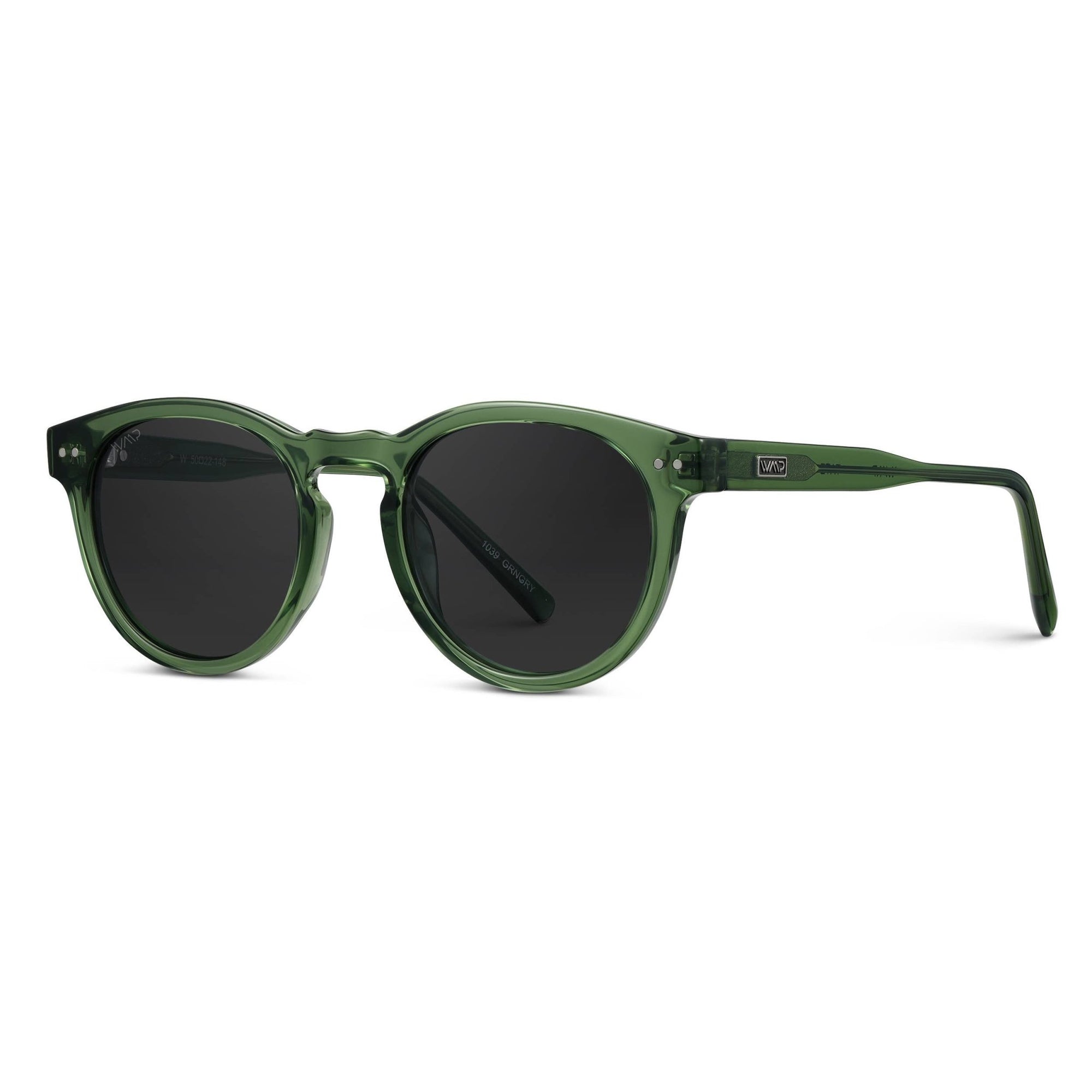 Tate - Round Polarized Sunglasses - Box Turtle