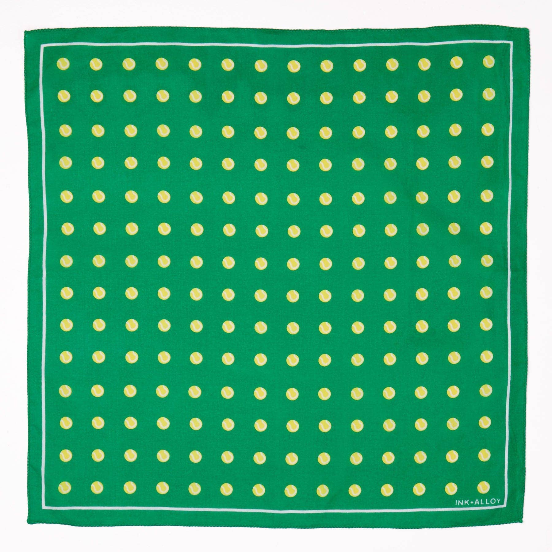 Tennis Ball Print Scarf - Box Turtle