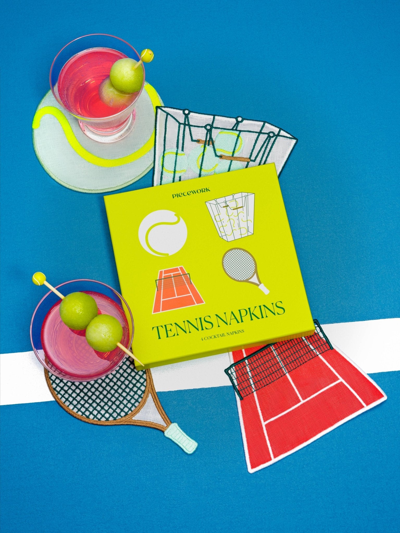 Tennis Cocktail Napkins - Box Turtle