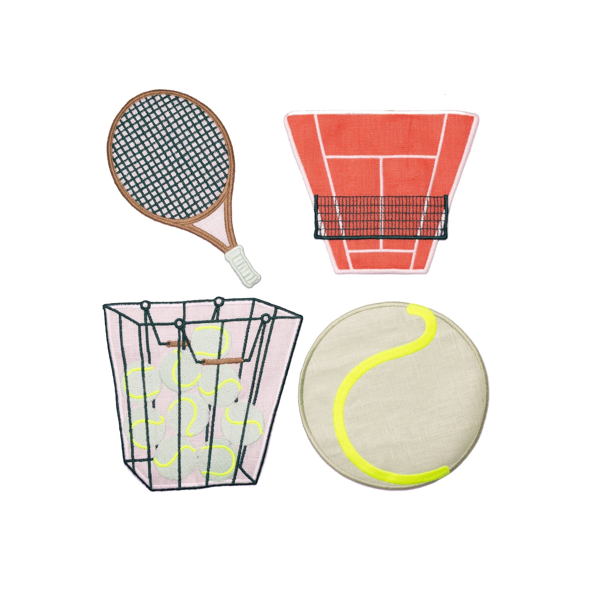 Tennis Cocktail Napkins - Box Turtle