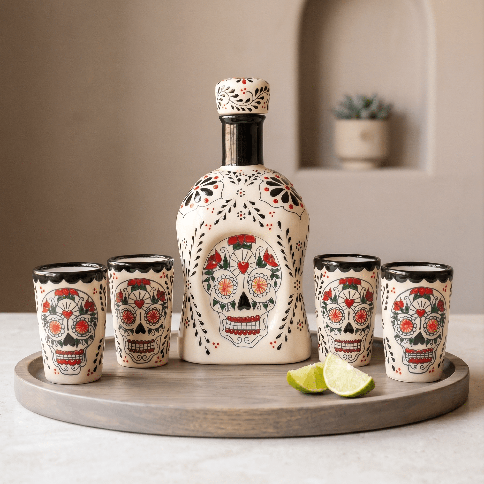 Tequila Decanter Set - Catrina - Box Turtle