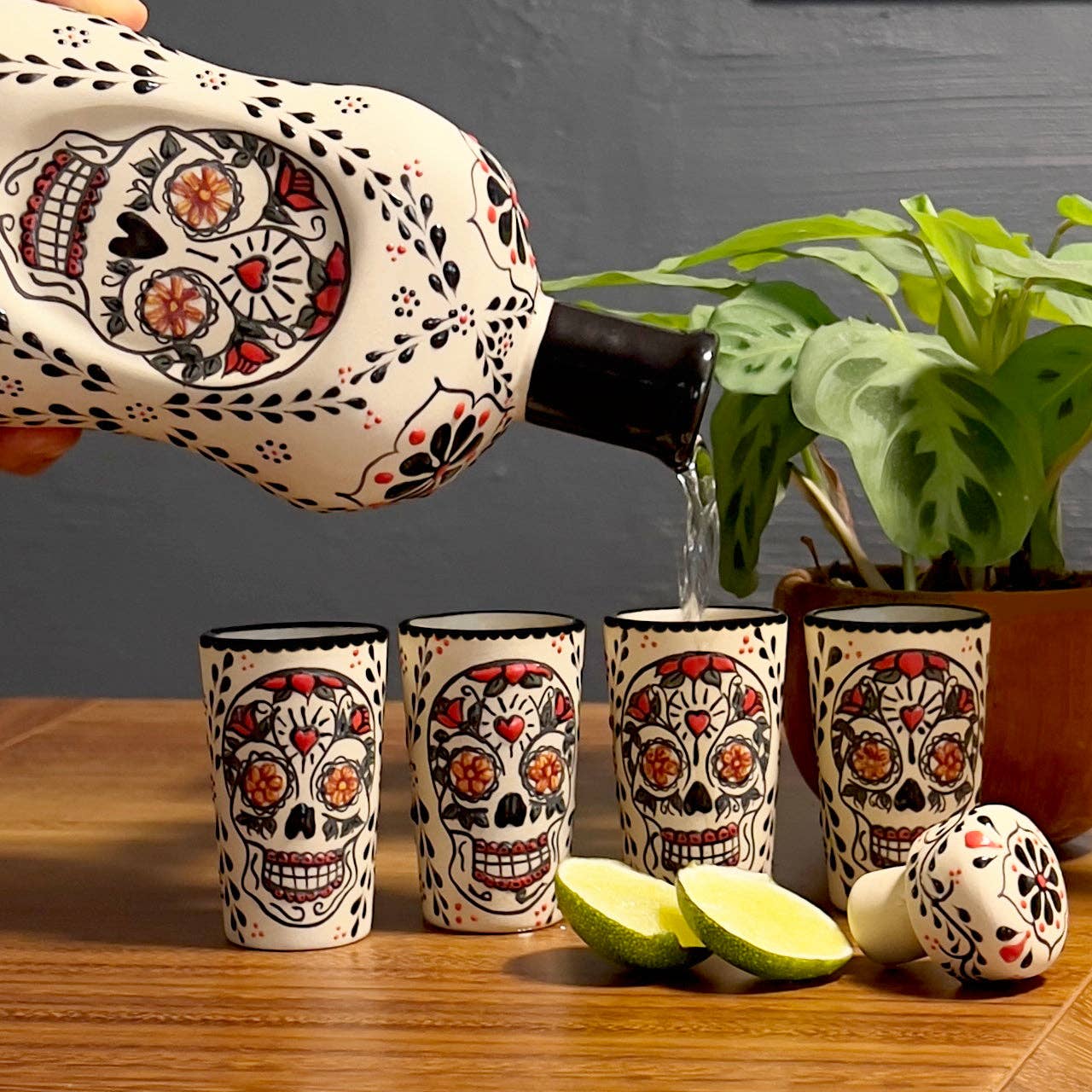 Tequila Decanter Set - Catrina - Box Turtle
