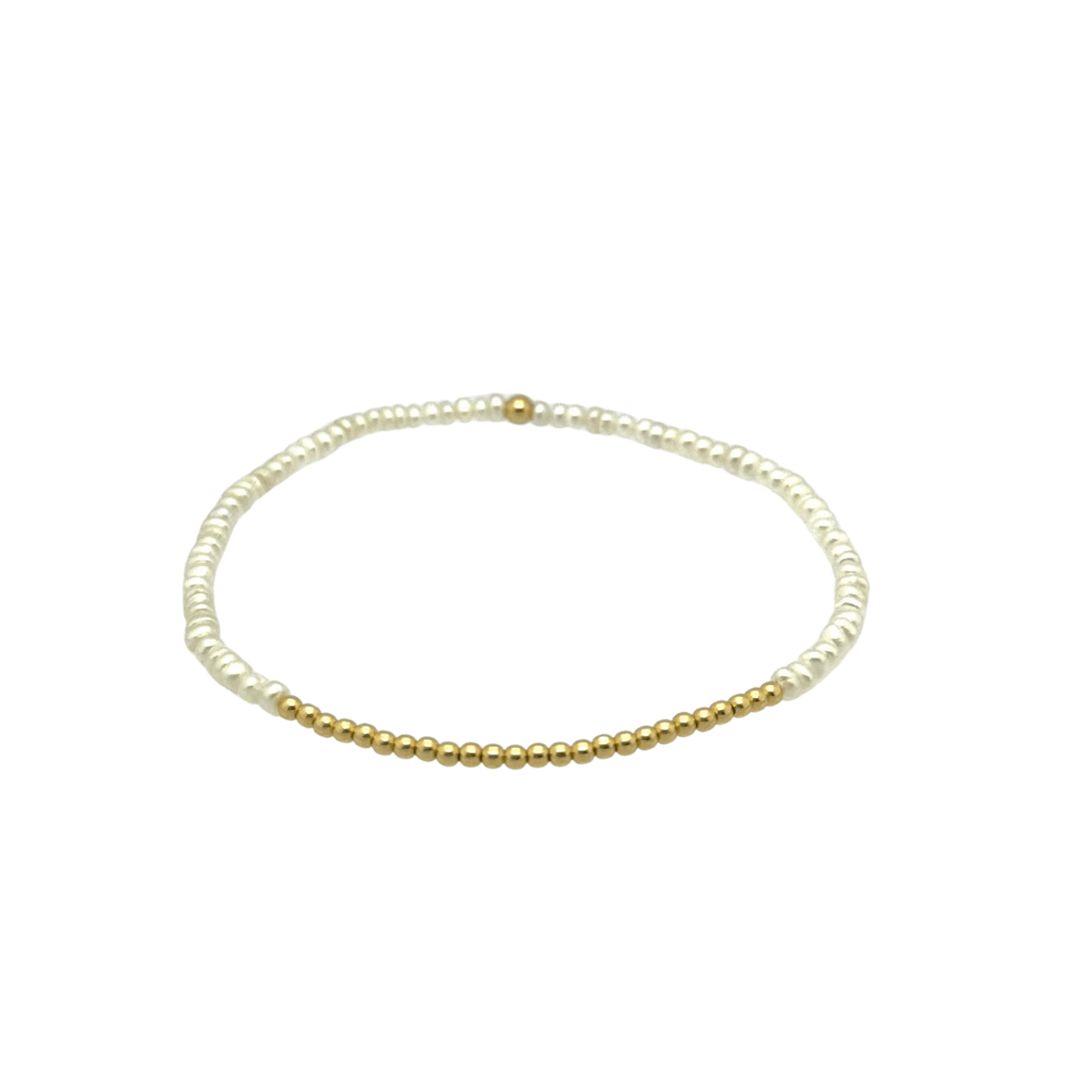 Teresa Gold Filled & Pearl Beaded Bracelet - Box Turtle