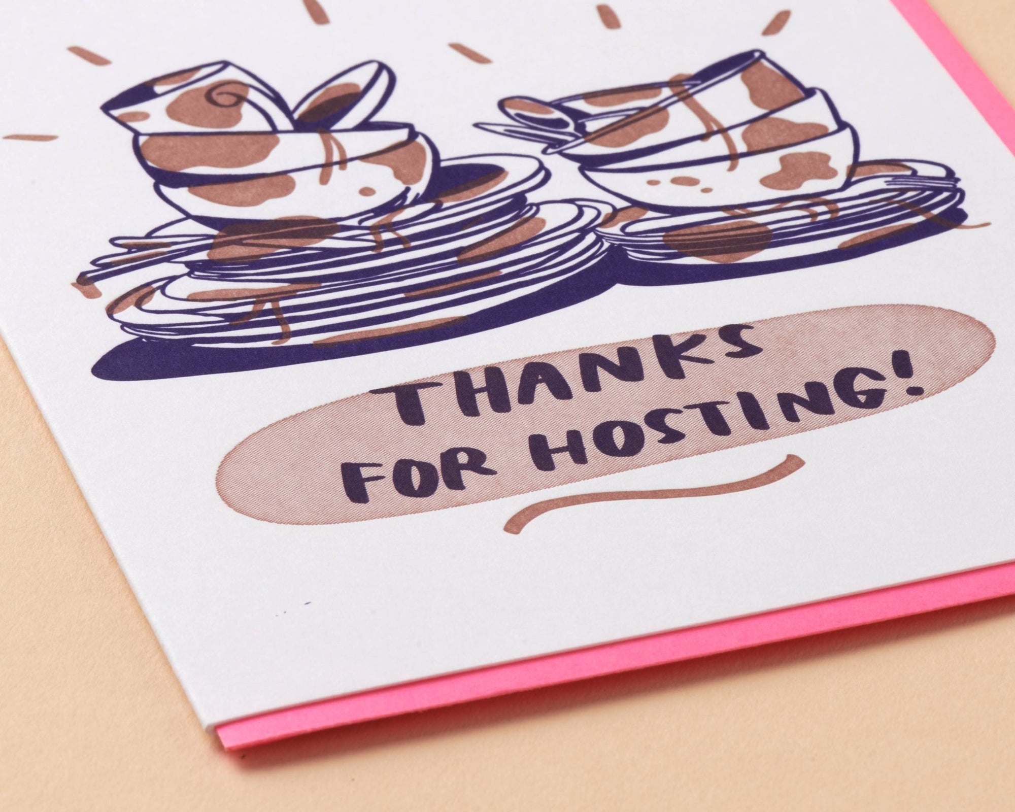 Thanks for Hosting Card - Box Turtle